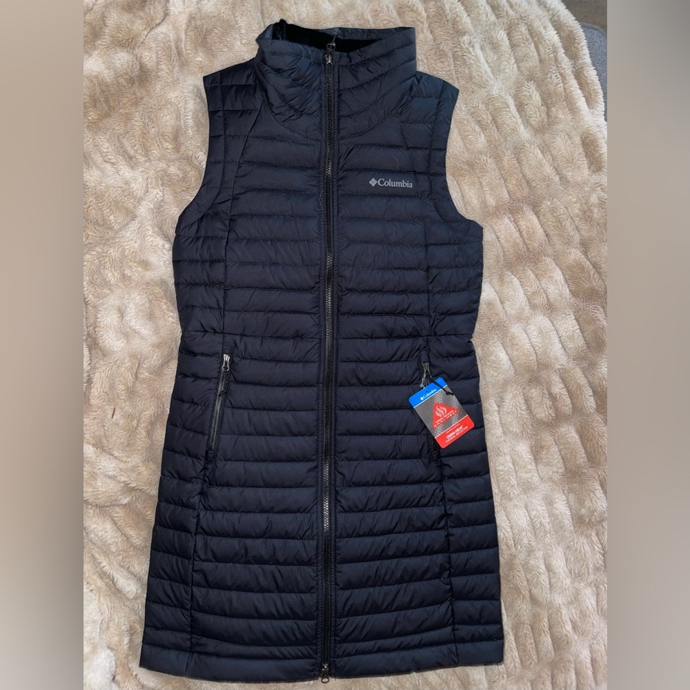 Columbia womans long vest, Omni Heat new with tags!